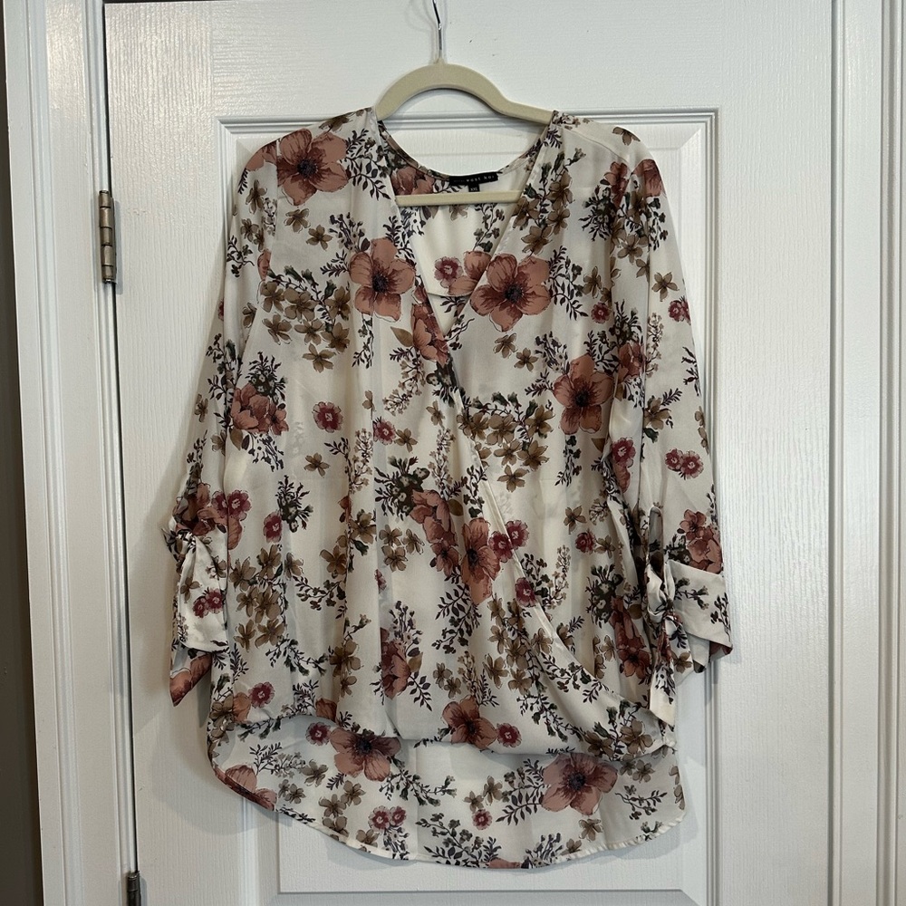 Stitch Fix West Kei Floral Blouse Size XXL
